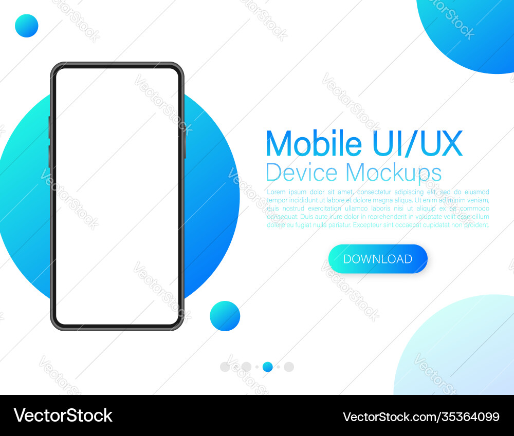 Icon with mobile ui and ux design on red Icon with mobile ui and ux design on red vector image