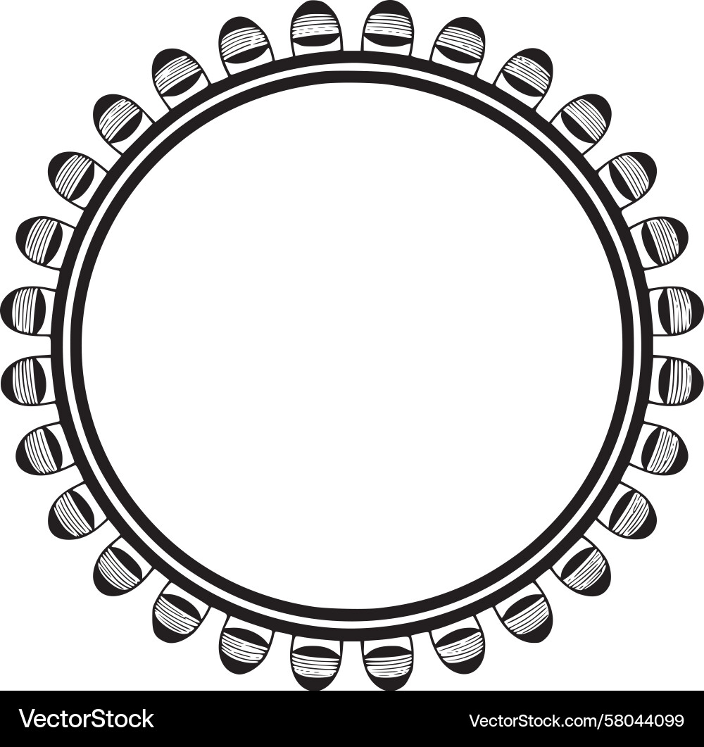 Intricate Circular Pattern Vector Image