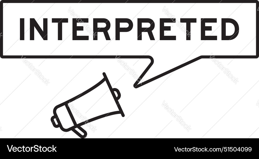 Megaphone icon with speech bubble in word Megaphone icon with speech bubble in word vector image
