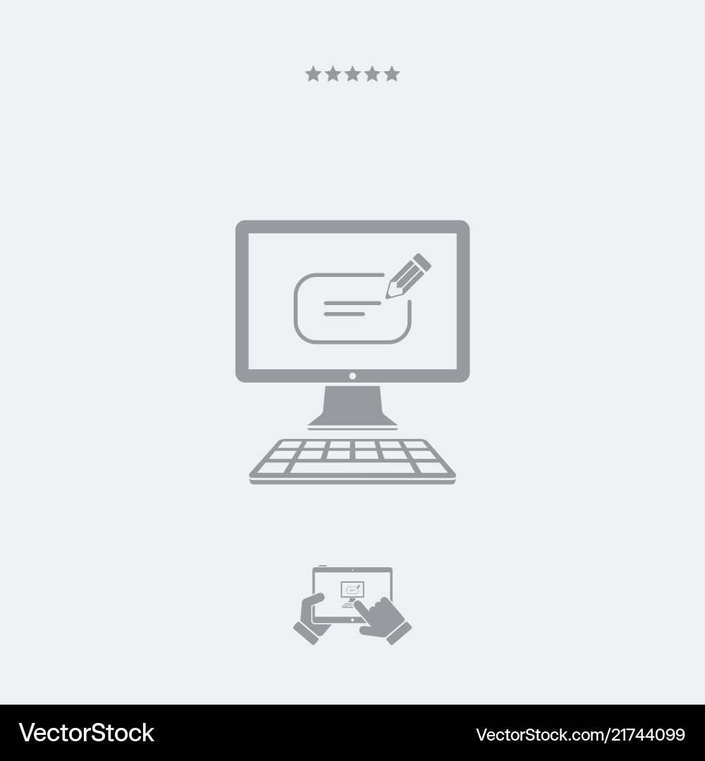 Message box text icon Message box text icon vector image