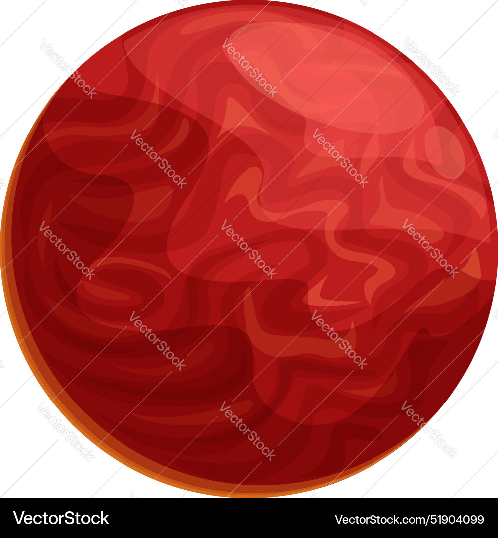 Red planet mars rotating in the solar system Red planet mars rotating in the solar system vector image