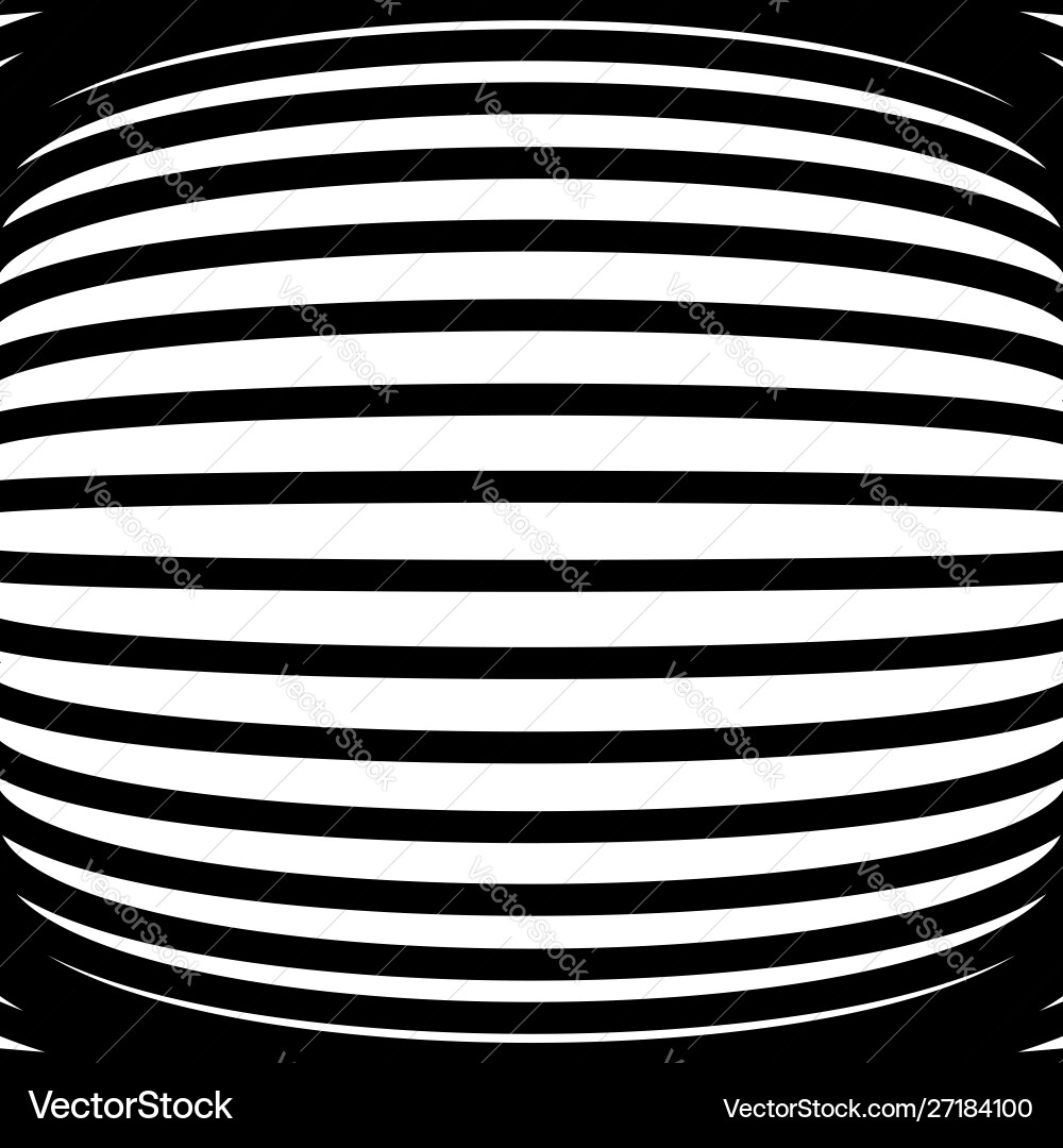 3d circular burst convex globe sphere orb distort vector image