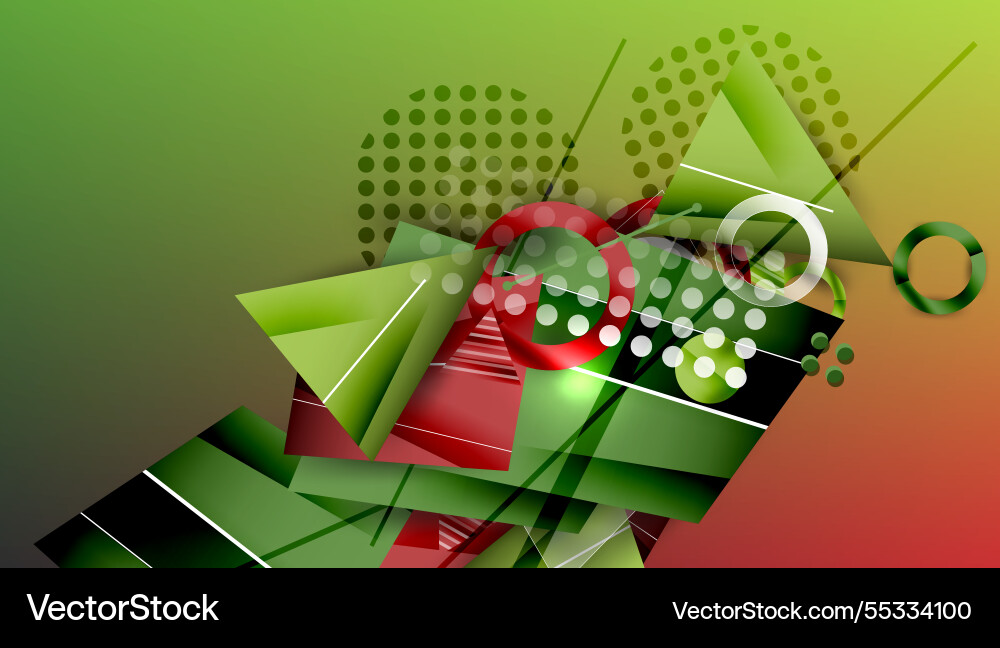 Abstract background - overlapping circles Vector Image