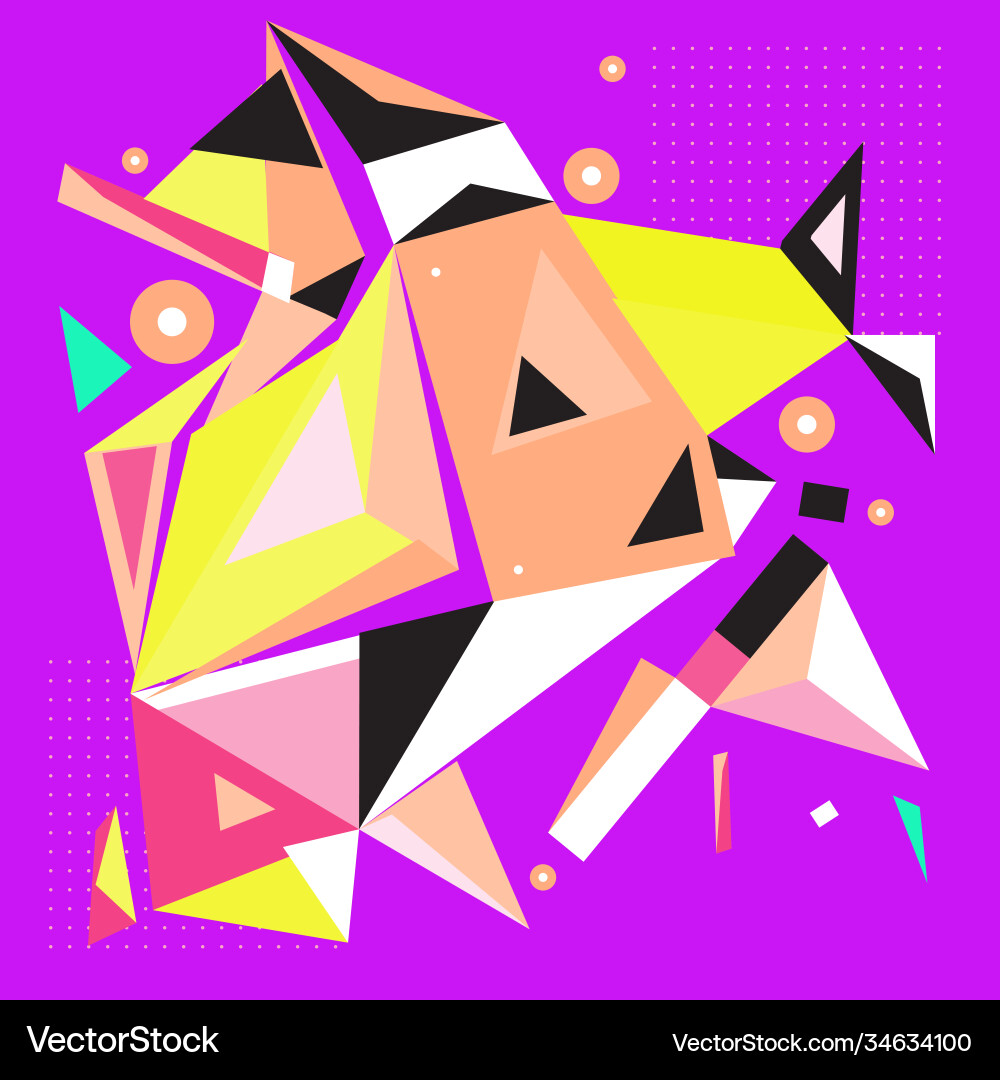 Abstract modern triangles background pattern Vector Image