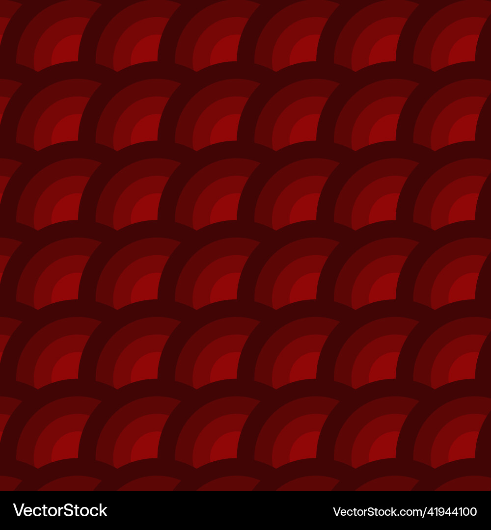Circle lines overlay pattern in red color Vector Image