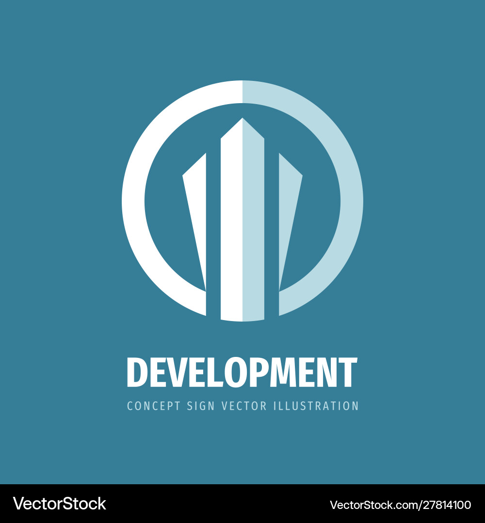 Entwicklung Konzept Business Logo Design Banking Entwicklung Konzept Business Logo Design Banking vektorbild