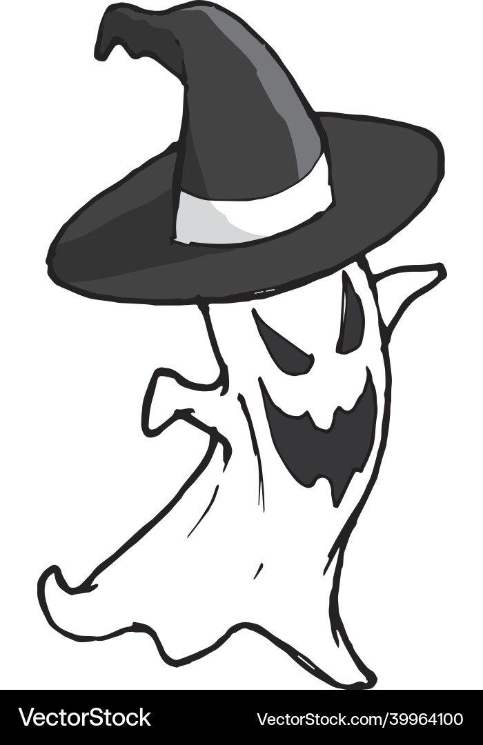 Ghost happy halloween icon Ghost happy halloween icon vector image