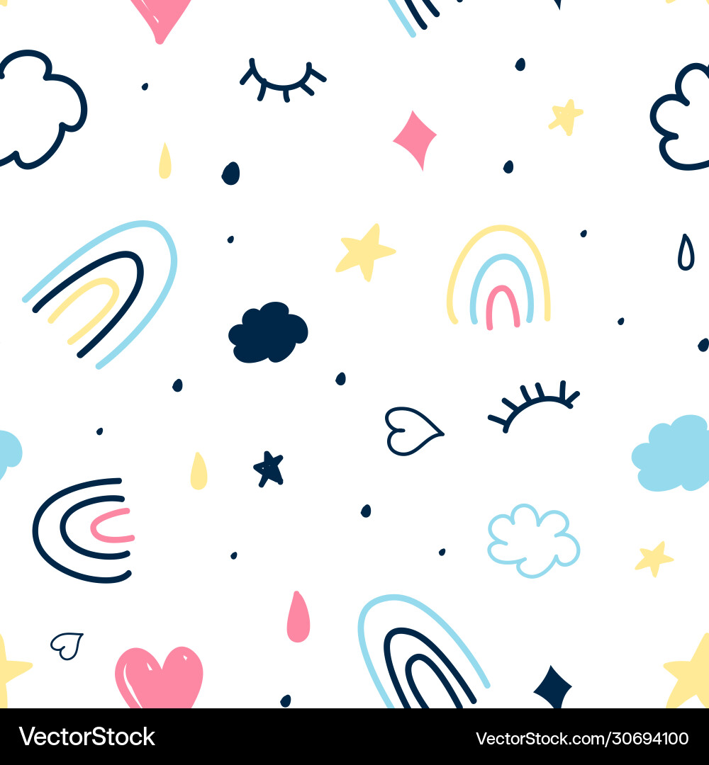 Magic icons seamless for print Royalty Free Vector Image