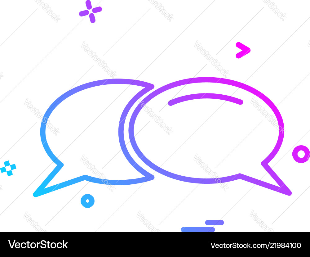 Message icon design Vector Image