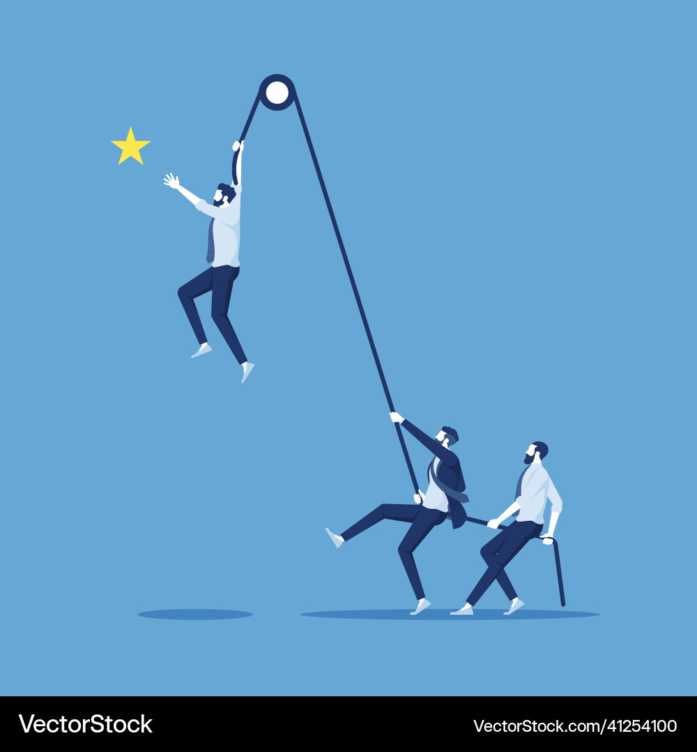 Teamwork and success concept vector image