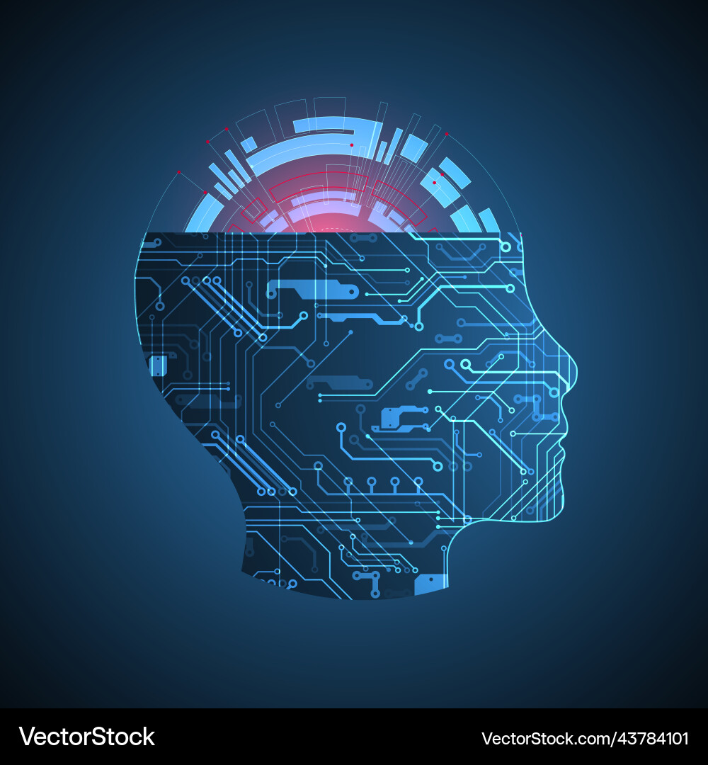 Abstract background on the theme of artificial Vector Image