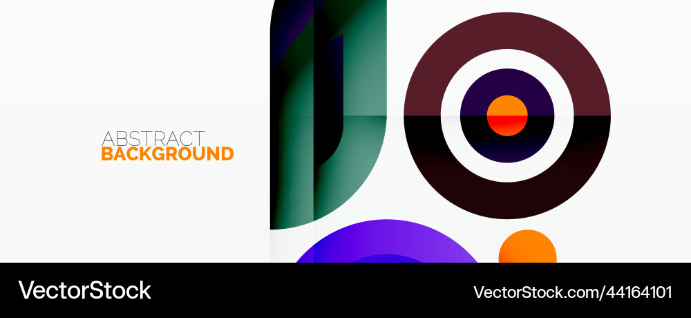 Abstract round shapes background minimalist Abstract round shapes background minimalist Vector Image
