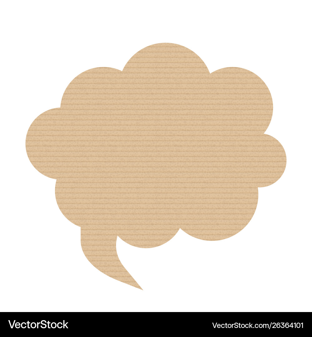 Bubble speech is in shape a cloud Bubble speech is in shape a cloud vector image