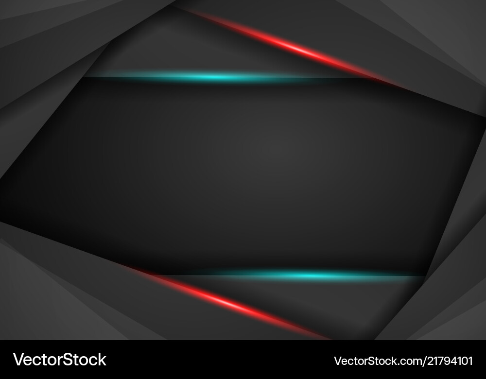 Dynamic Black Overlap Frame vector image