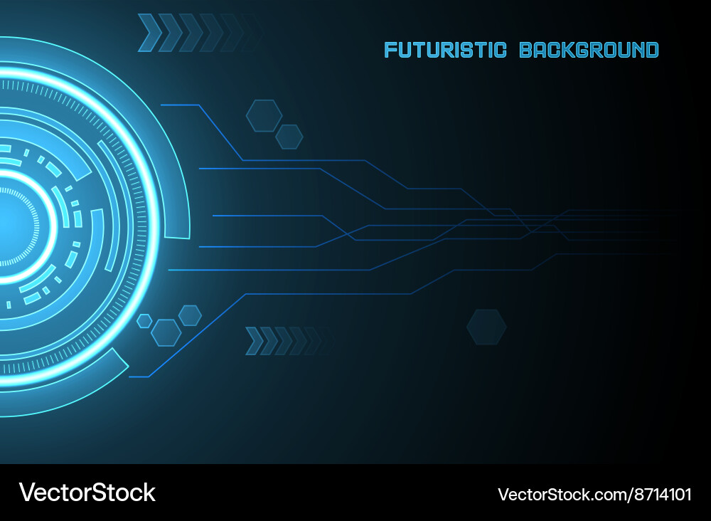 Glowing HUD Element - Futuristic Interface vector image