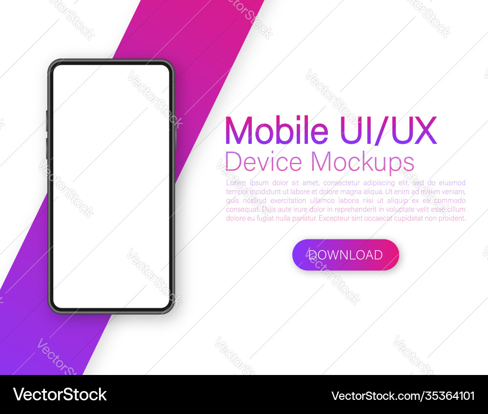 Icon with mobile ui and ux design on red Icon with mobile ui and ux design on red Vector Image