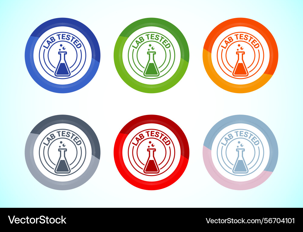 Lab tested icon laboratory testing product vector image