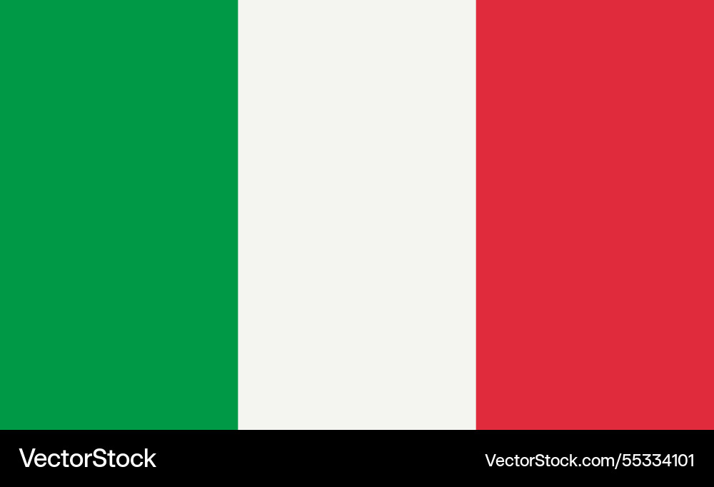 Nationale Flagge Italiens vektorbild