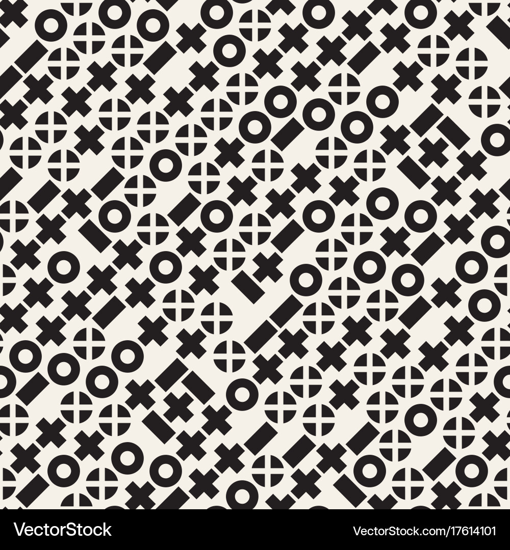 Random shapes seamless pattern modern vector image