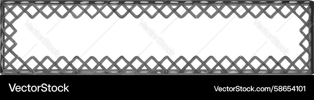 Simple beaded rectangle frame design generative Vector Image