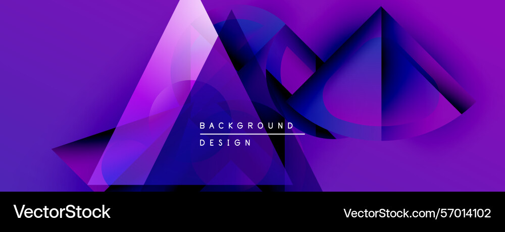 Abstract purple design features overlapping Vector Image