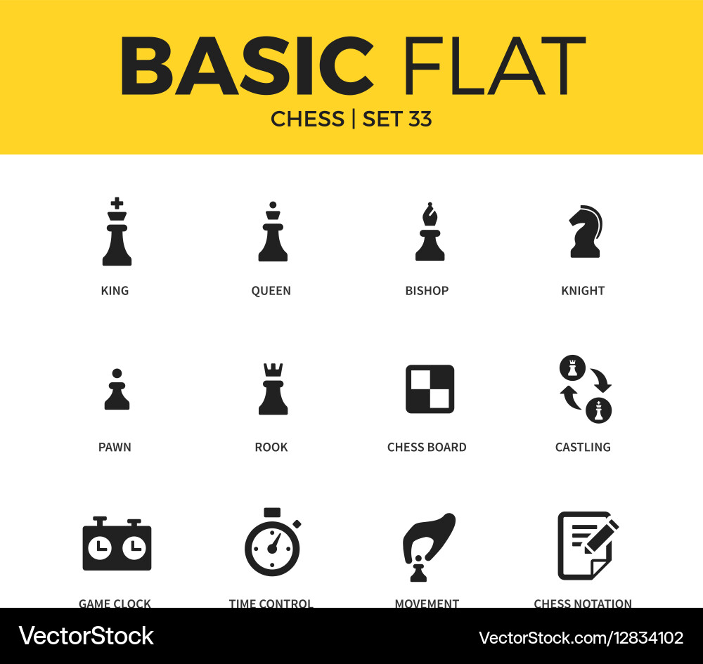 Chess Time Control Icons Vector Image