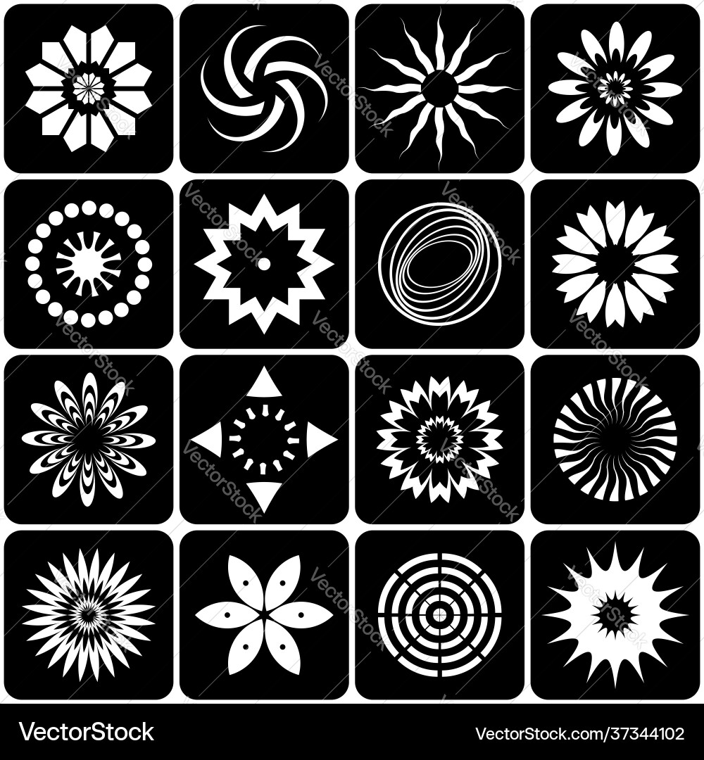 Design elements set vector image