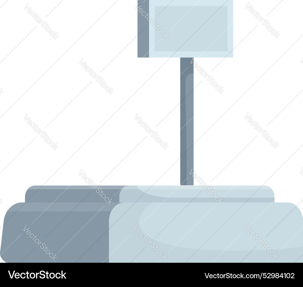 Digital price computing scale standing Digital price computing scale standing vector image
