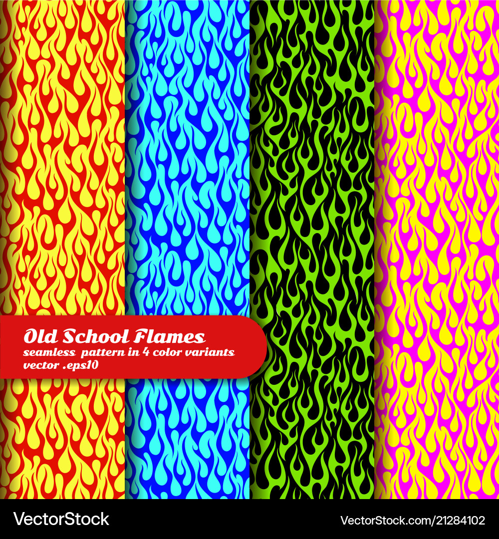 Fiery Flame Backgrounds vector image