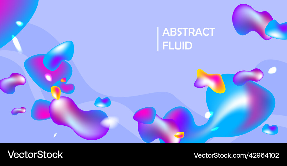 Fluid background with bright elements Fluid background with bright elements vector image