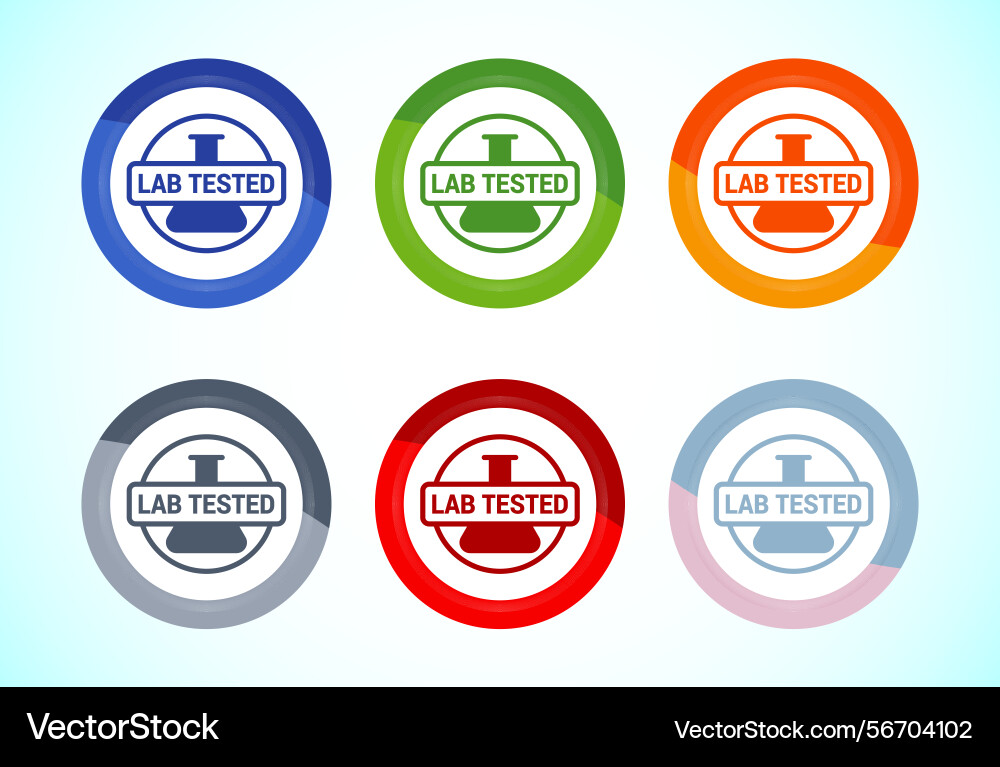 Lab tested icon laboratory testing product Lab tested icon laboratory testing product vector image