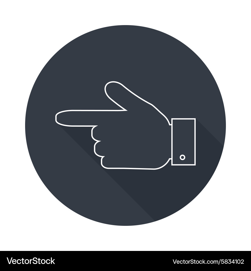 Pointer Finger Icon Vector Image