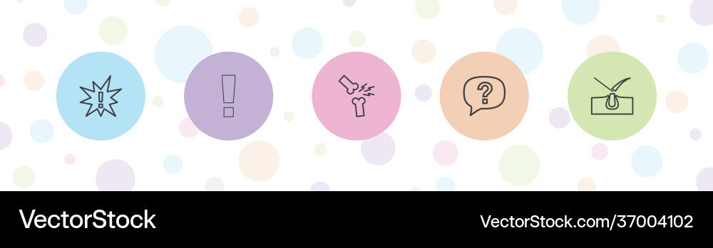 Problem icons vector image