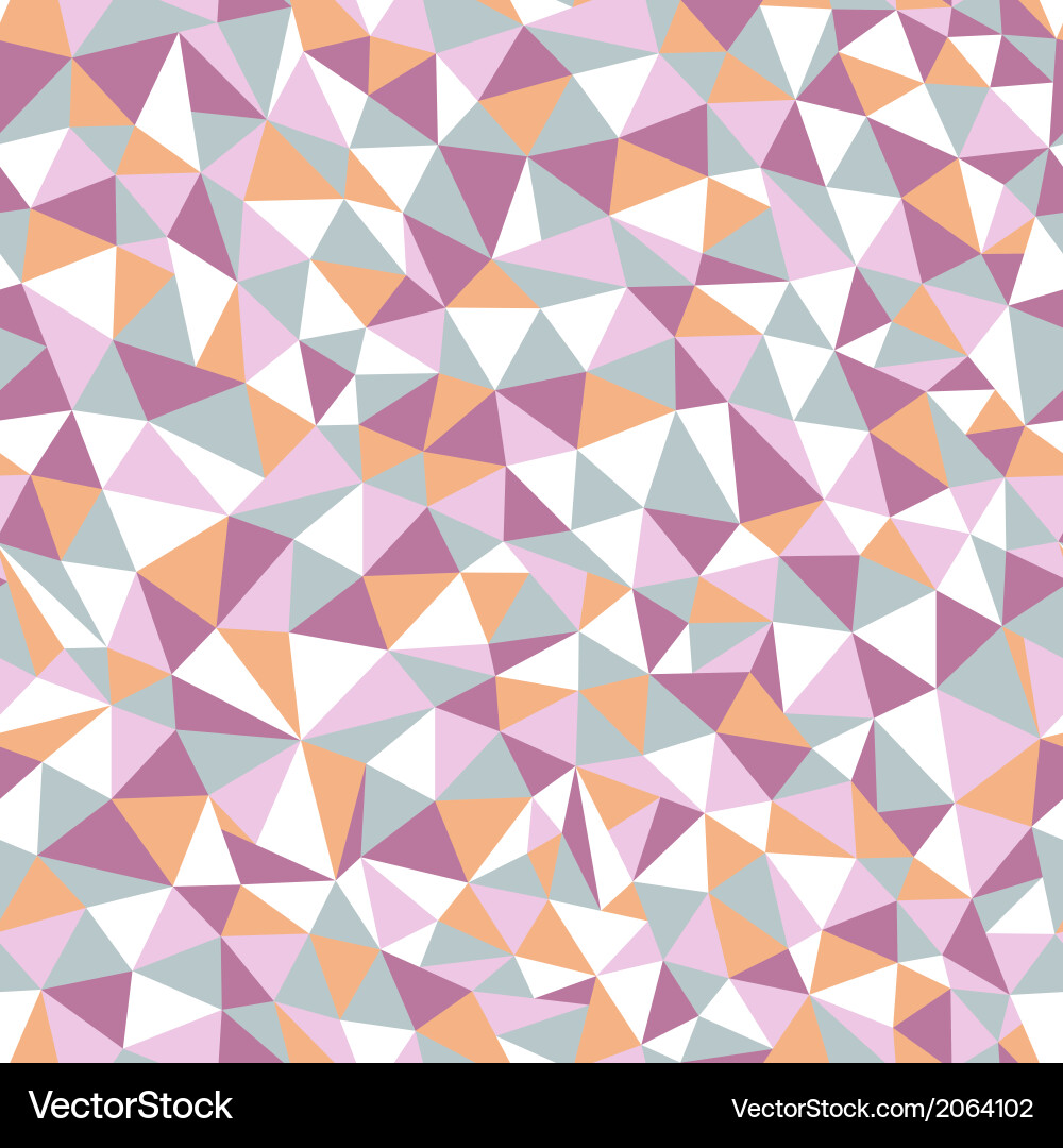 Seamless texture with triangles mosaic endless vector image