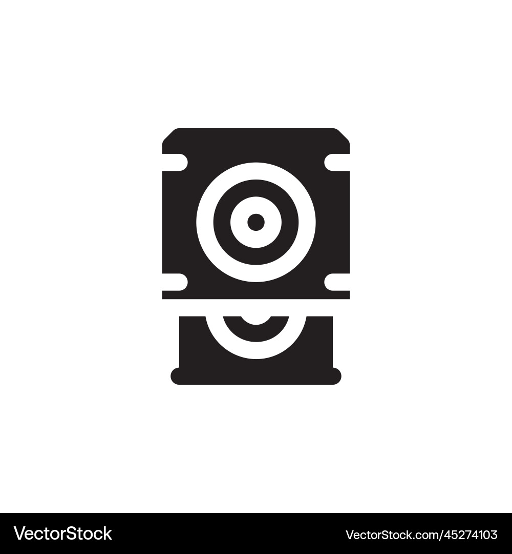 Dvd drive icon computer component solid Dvd drive icon computer component solid vector image