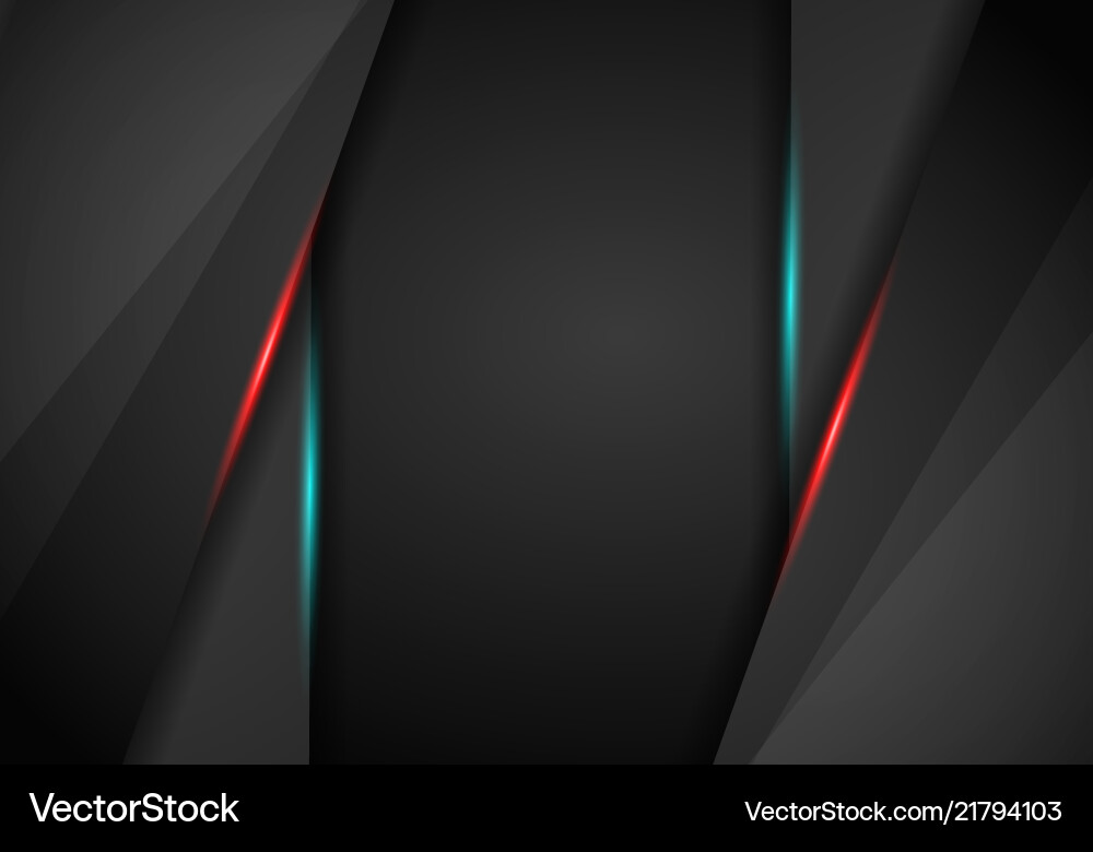 Dynamic Black Overlap Frame vector image
