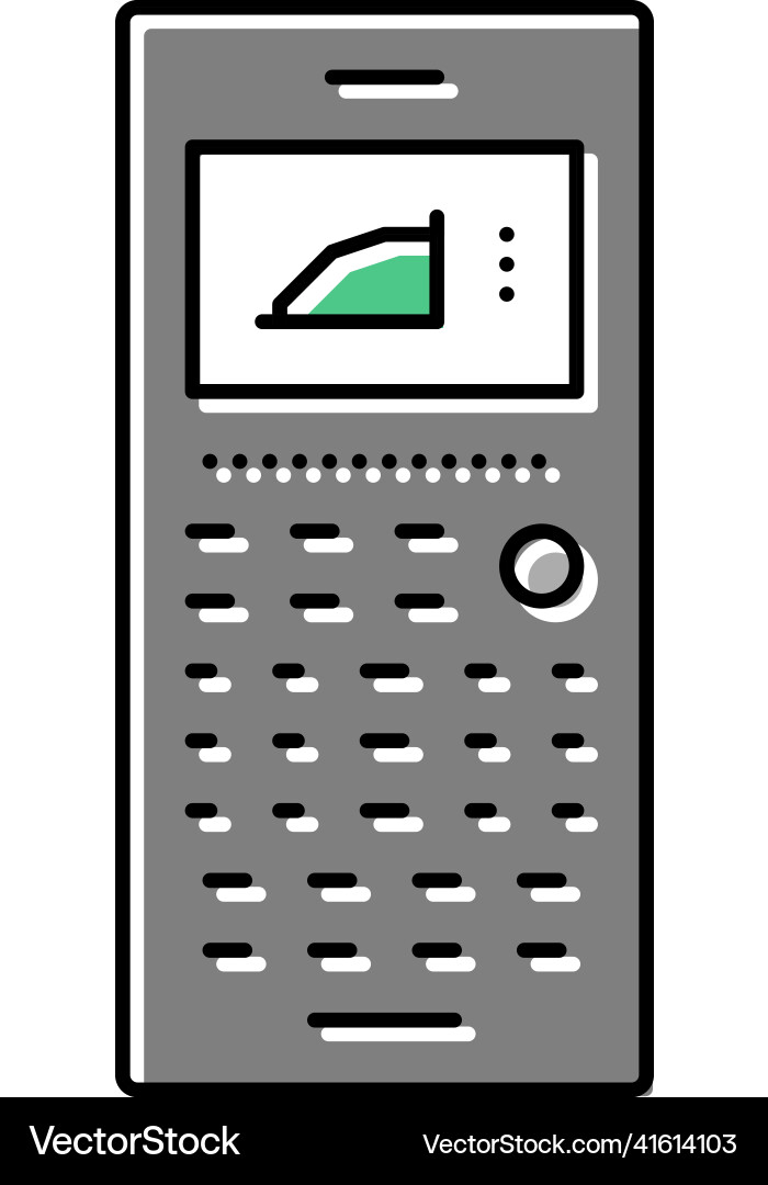 Graphing calculator color icon Graphing calculator color icon Vector Image