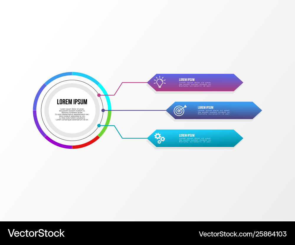 Infographic design template with options steps Vector Image