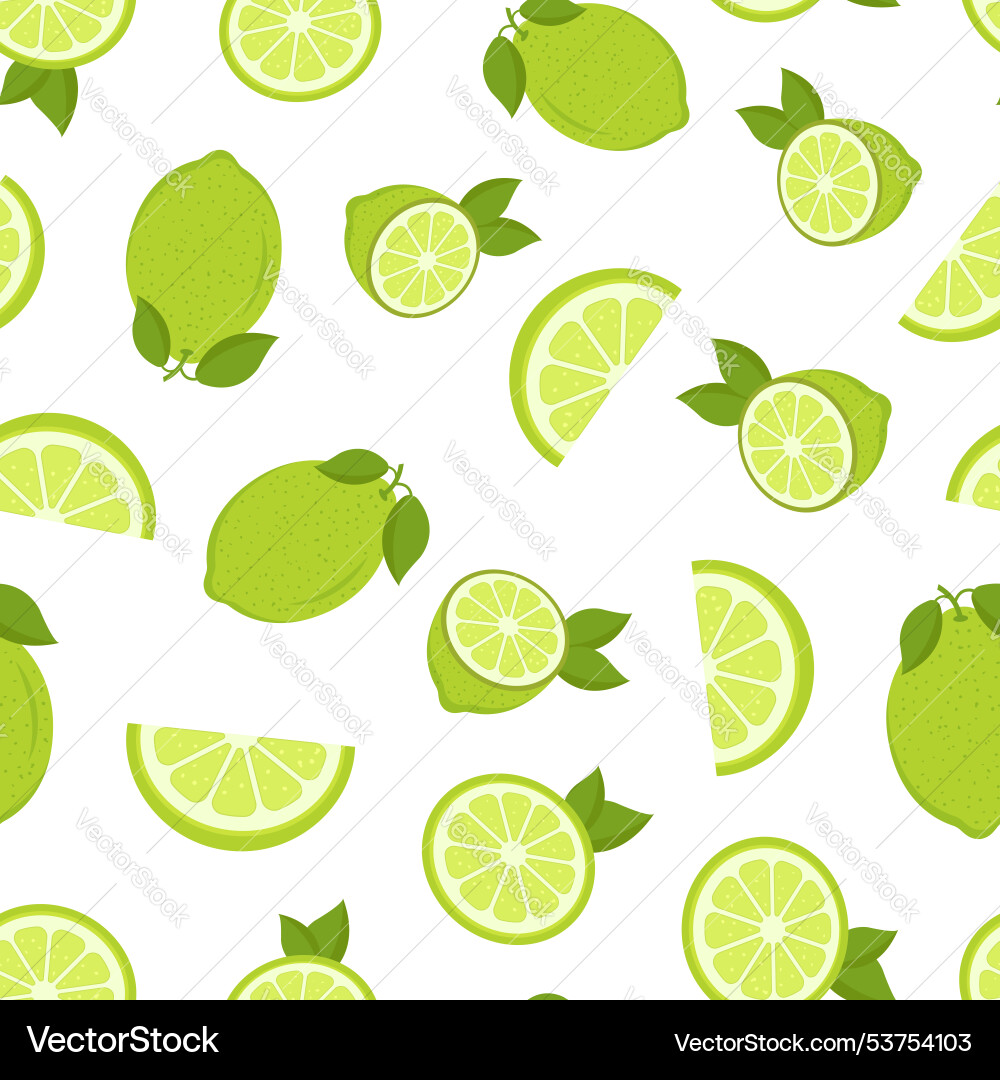 Lime fruit icon seamless pattern background Lime fruit icon seamless pattern background Vector Image