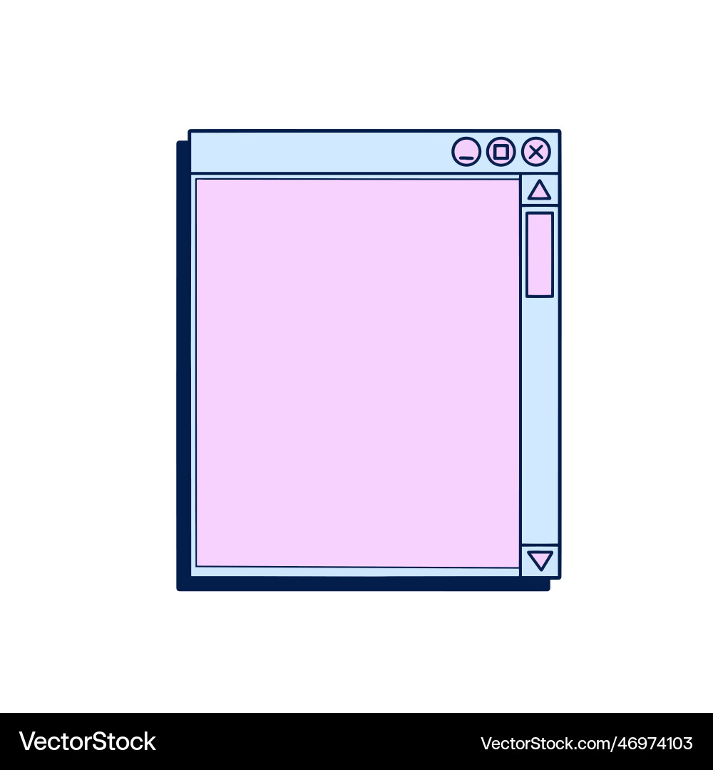 Retro vaporwave y2k computer interface Retro vaporwave y2k computer interface vector image