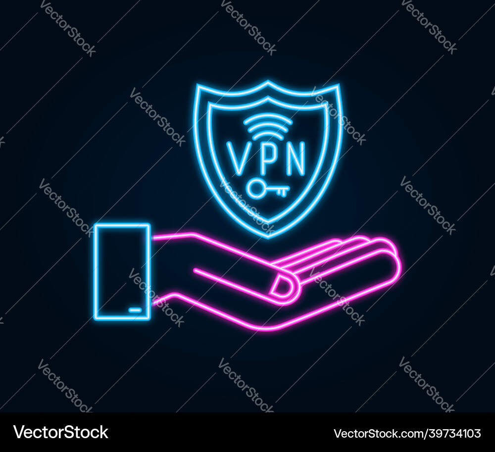 Secure vpn connection concept with hands hnads Secure vpn connection concept with hands hnads vector image