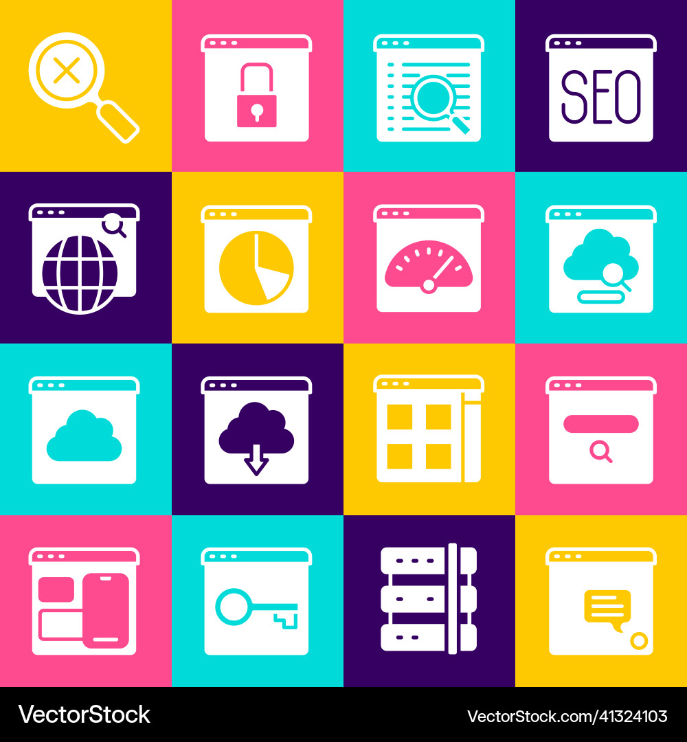Set new chat messages notification search engine Set new chat messages notification search engine vector image