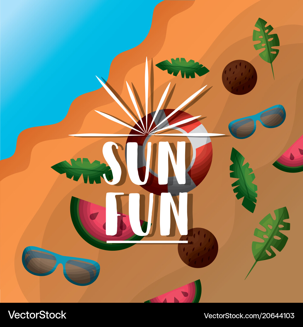 Urlaub im Sommer Urlaub im Sommer vektorbild