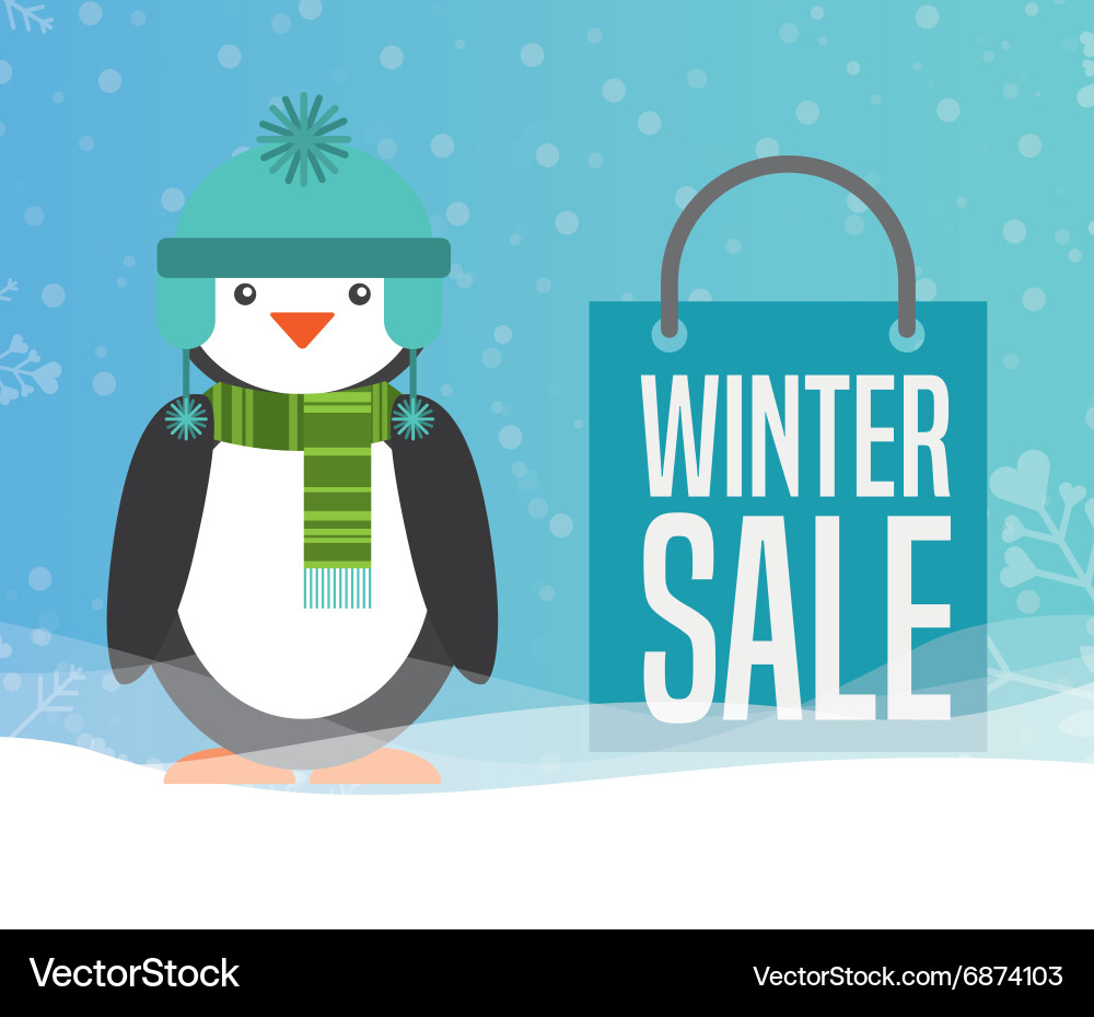 Winterverkauf Design vektorbild