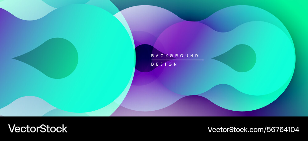 Abstract fluid shapes overlap creating vibrant Abstract fluid shapes overlap creating vibrant vector image