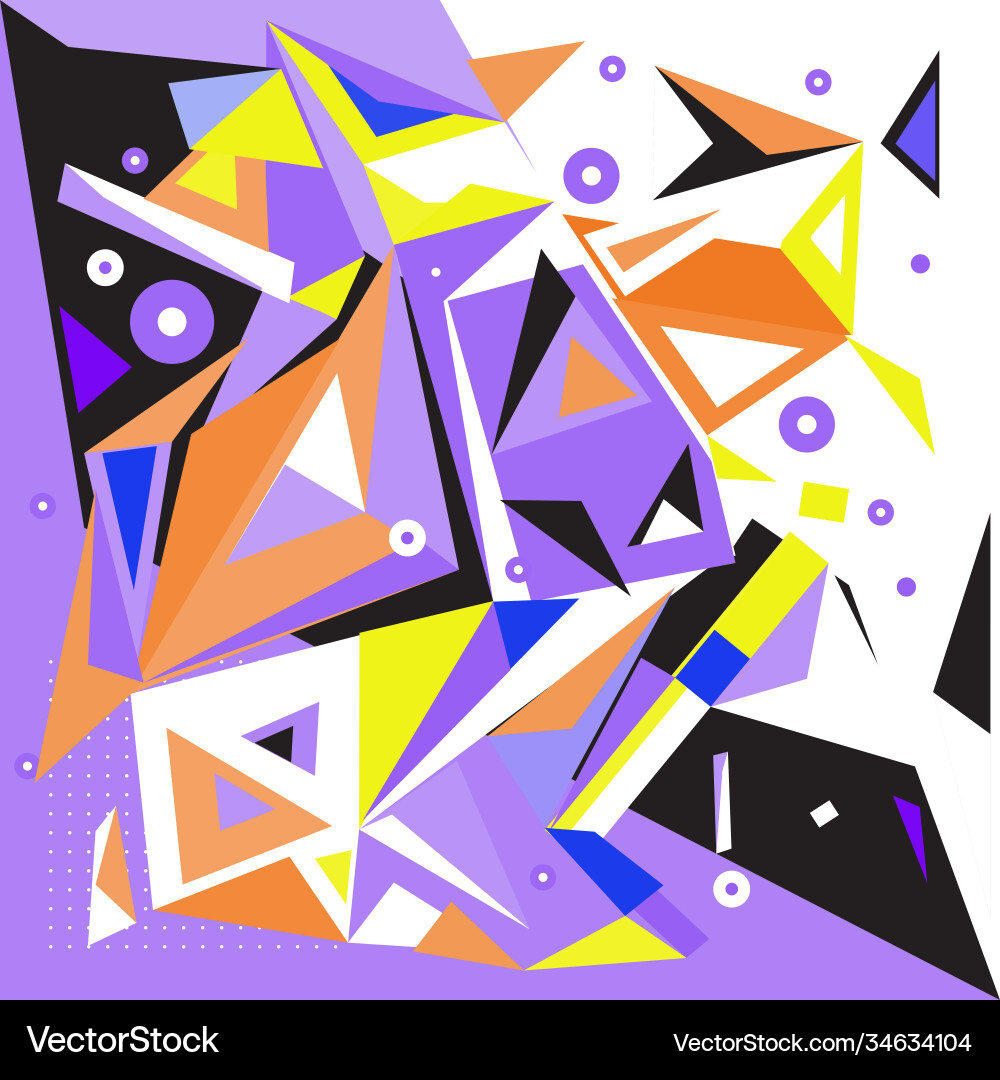 Abstract modern triangles background pattern Abstract modern triangles background pattern Vector Image