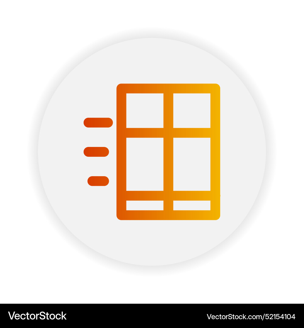Box delivery outline icon with gradient color Vector Image