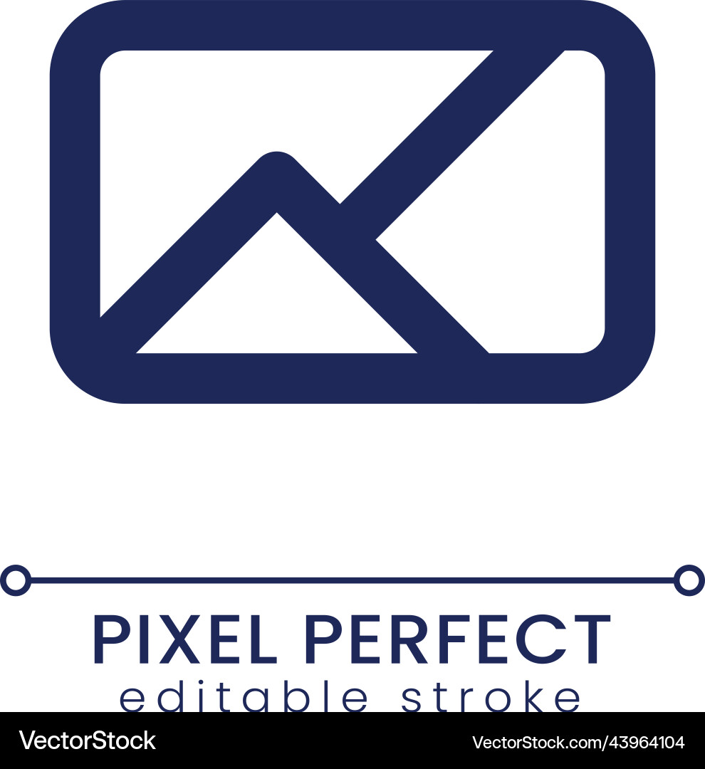 Image pixel perfect linear ui icon Image pixel perfect linear ui icon vector image