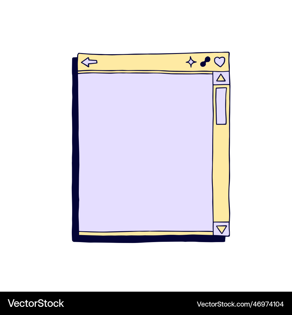 Retro vaporwave y2k computer interface Retro vaporwave y2k computer interface vector image