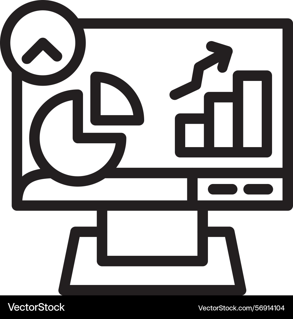 Session duration linear style icon design vector image
